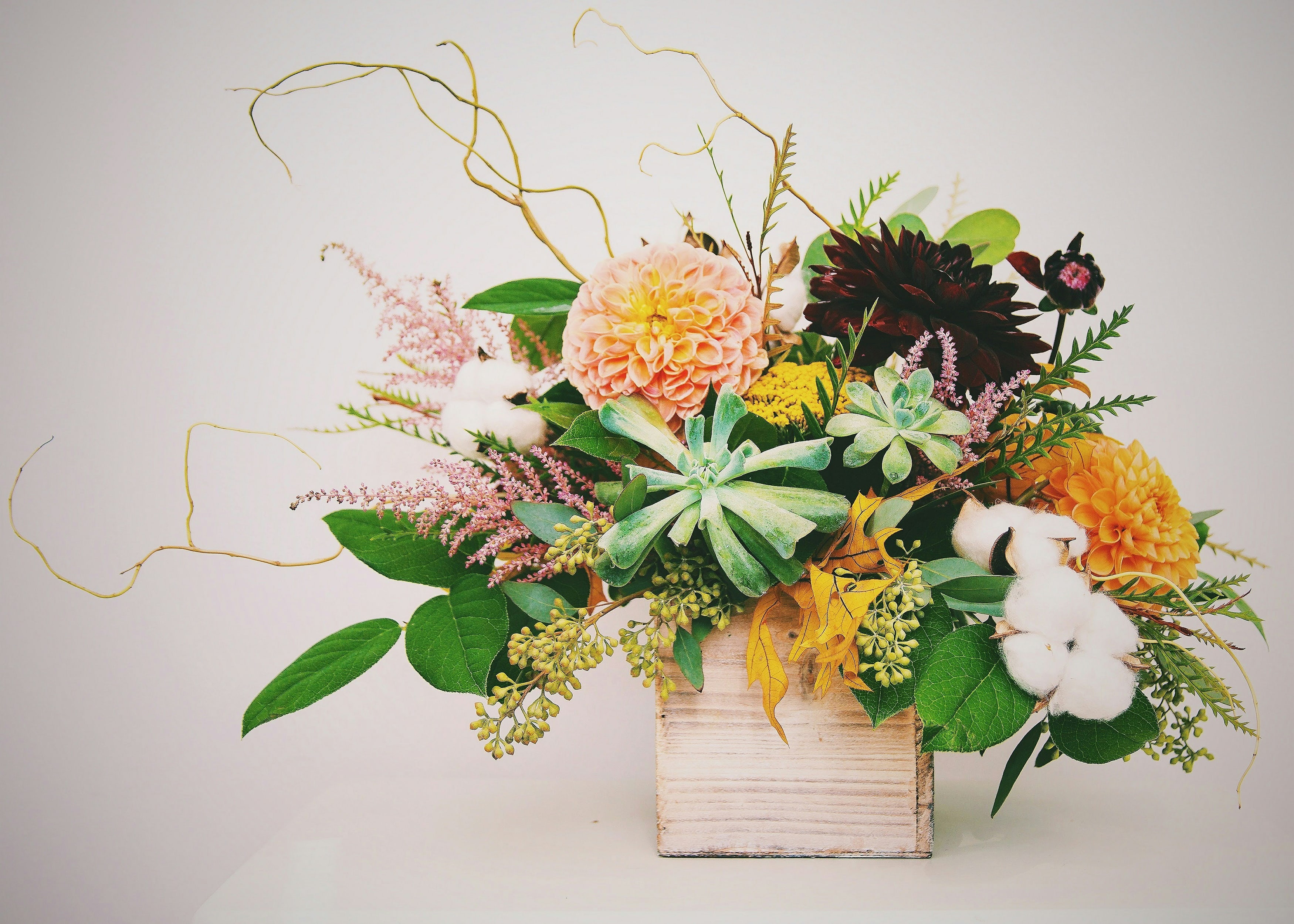 Example zoom photo of floral arrangement